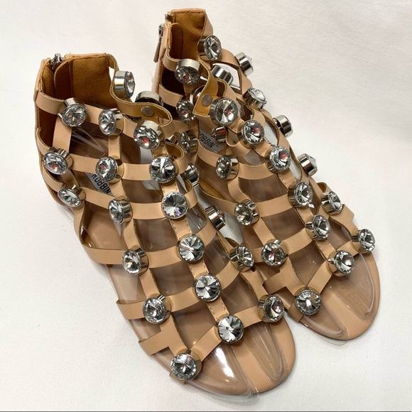 CAPE ROBBIN big gems rhinestone caged sandals ✨ - Picture 16 of 16